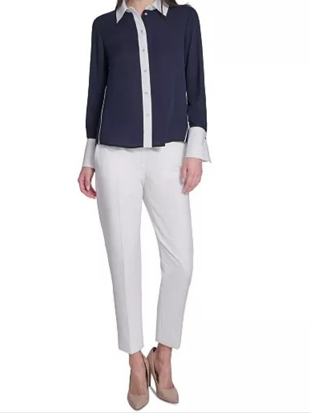 Tommy HilfigerWomen's Slim-Fit Button-Up Top